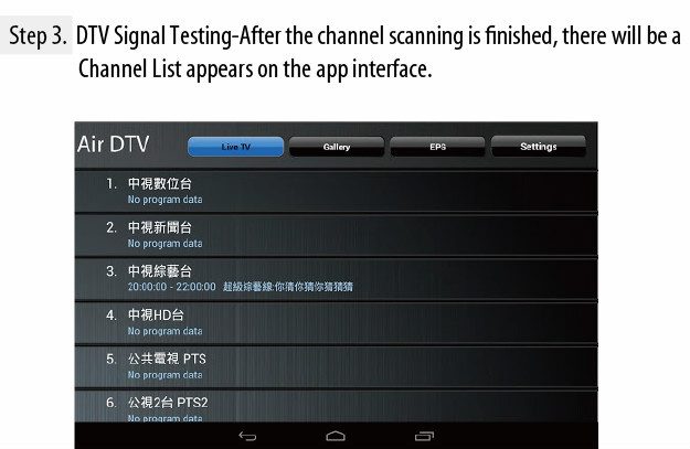 Bộ thu TV kỹ thuật số HD miễn phí Android 4.4 DVB-T & DVB-T2 tốt nhất dành cho máy tính bảng WIFI / điện thoại WIFI (OTG)