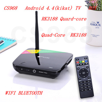 CS968 Android TV Box Quad Core 1080P HDMI XBMC 2G RAM 8G ROM RK3188 Trình phát phương tiện HDMI Có điều khiển từ xa