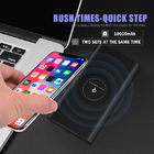 2019 hot selling 10000mAh qi wireless portable charger custom power bank station for Samsung
