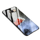Luxury Tempered Glass Phone Case for Samsung Full Back Cover for iPhone TPU Soft Edge Silicone Glass Cases Coque
