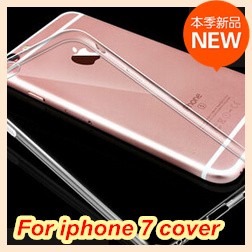 2017 Sản phẩm mới siêu mỏng Điện thoại di động trong suốt Ốp lưng TPU cho iphone 7 plus 5,5 inch
