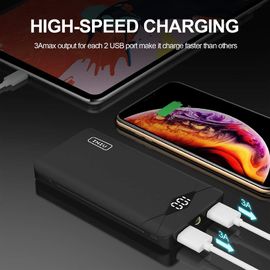 INIU Universal Power bank 10000mah LED Display Ultra Compact USB Multi lPorts Mobile Portable Charger