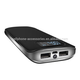 2018 Amazon high capacity power bank 20000mah LCD Digital display screen mobile charger power bank battery with LED flashlight