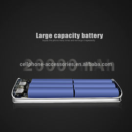 2018 Amazon high capacity power bank 20000mah LCD Digital display screen mobile charger power bank battery with LED flashlight