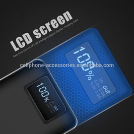 2018 Amazon high capacity power bank 20000mah LCD Digital display screen mobile charger power bank battery with LED flashlight