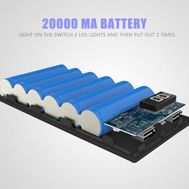 Hot Selling External Battery Portable Mobile Phone Charger, Universal Dual USB 20000mAh Power Bank for Phones Tablets