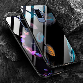 2019 Hot sale Luminous tempered glass cell phone case cover for Samsung note8 s8 s9p