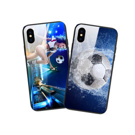 Luminous tempered glass cell phone case cover for iphone case for iphone 8 for iphone x/xr