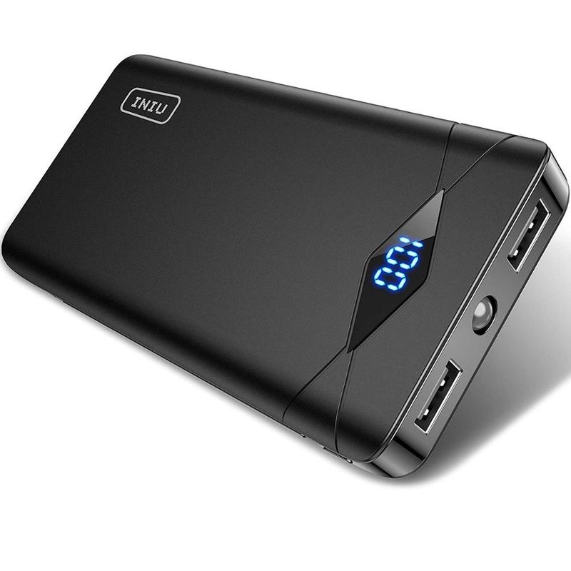 INIU Universal Power bank 10000mah LED Display Ultra Compact USB Multi lPorts Mobile Portable Charger
